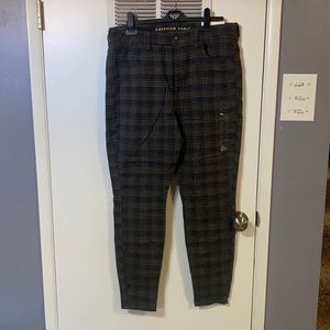 American eagle plaid super high rise jeggings. Brand new with tags, Size 14